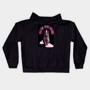 Nero the cat Kids Hoodie